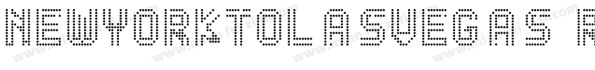 NewYorktoLasVegas R字体转换